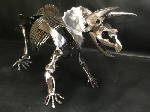 Handmade welded triceratops - handmade,
