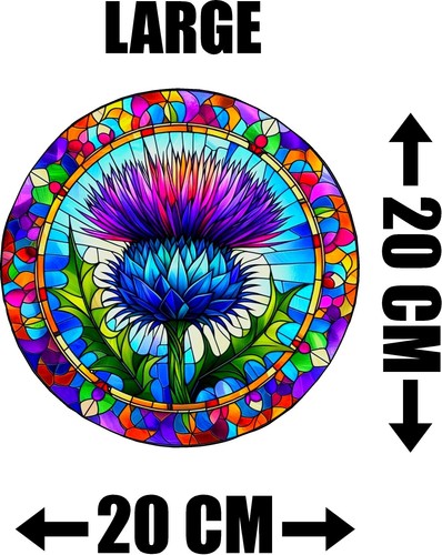 Thistle stained glass effect - thistle,