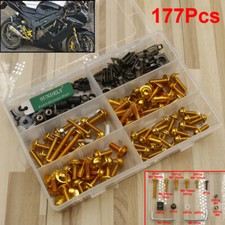 Gold Fairing Bolts Screws Kits