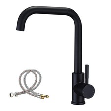 360° Modern Kitchen Sink Mixer Taps Swivel Spout Single Lever Tap Mono Faucet