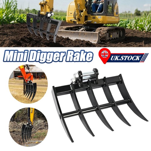 500mm mini digger rake - digger,