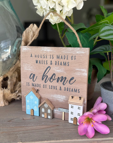 Wooden home sign house - home,
