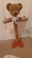 Merrythought Teddy Bear.3 foot tall Children's coat stand Fun kids furniture.