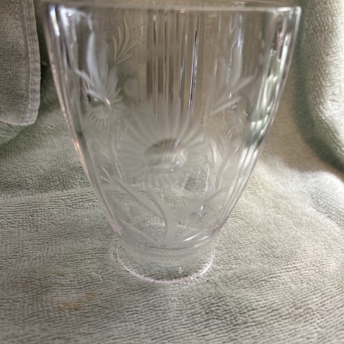 Vintage cut glass daisy - vintage,