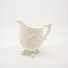 Vintage white relief - cream, jug