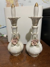 1950's perfume adomiser. White