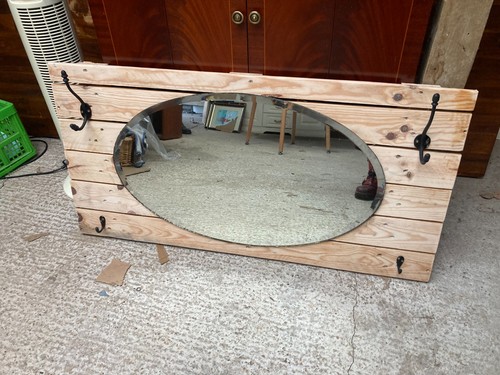 Oval mirror coat - mirror, vintage