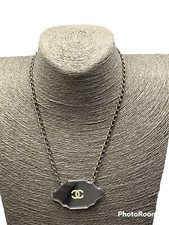 Chanel Mirror Plaque Necklace 2001