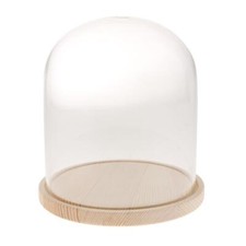 Large bell jar glass dome