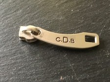 C.D.B silver ZIP pull SPARE replacement SUITCASE luggage PART x1 used PULLER