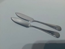 Small Pair Solid Silver Butter