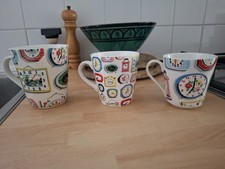 3 Fab clock Mugs By CATH