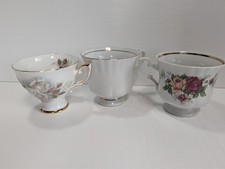 Three Bone China Cups | Royal Standard White Rose | Chodziez Cups | Vintage