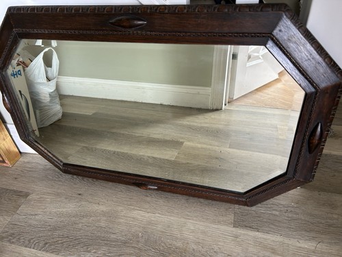 Oak framed mirror 50cm - framed,