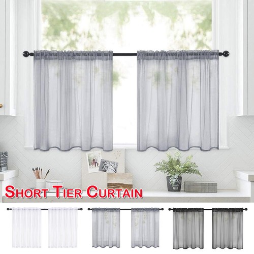 Sheer tier curtains short - tier,