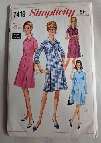 Vintage sewing pattern 1960s