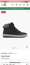 BNWT Deichmann Black Hightop