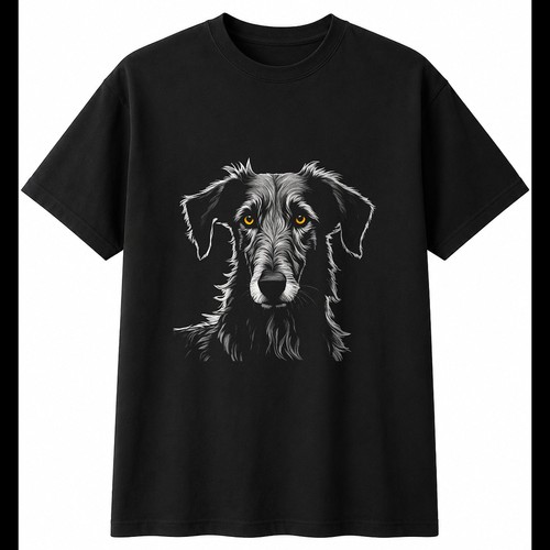 Charcoal scottish deerhound - scottish,