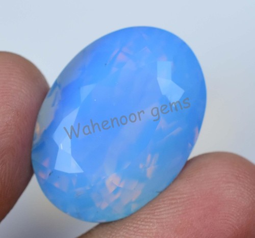 Natural cornflower blue opal - natural,