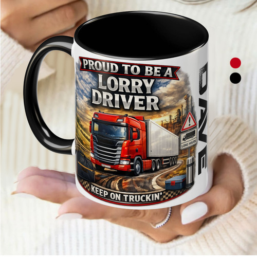 Lorry mug personalised mugs - lorry,