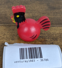 Vintage Red Plastic Chicken
