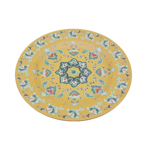 Melamine plate 28cm yellow - plate,