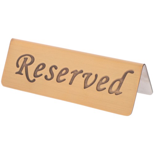 Reserved signs for restaurant - reserved,