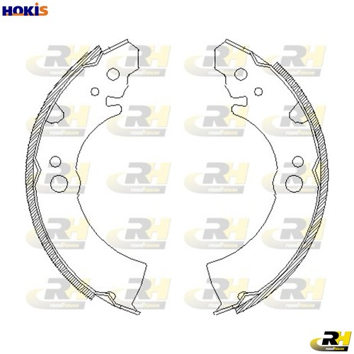 Brake shoe 4066 for alfa - shoe, 4066.00