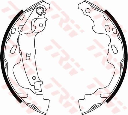 Brake shoe trw gs8480 - brake,