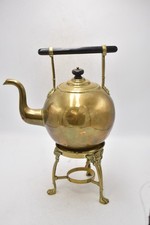 Antique Victorian Spirit Kettle on Stand – Brass, Army & Navy CSL