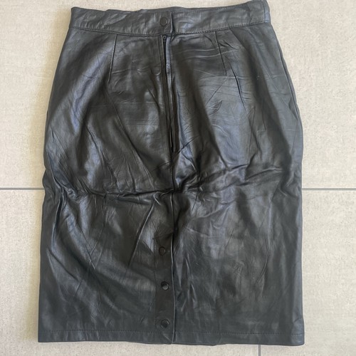 Genuine leather pencil skirt - genuine,
