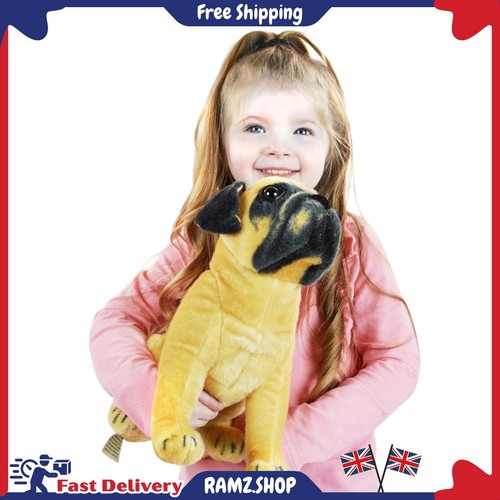 Sitting pug dog stuffed - sitting,