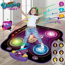 Dance Mat Toy LED Kids Electronic Dance Pad Musical Dance Mat Dancing Play Mat
