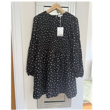 Ganni Black White Polka Dot
