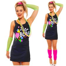 Ladies I Love the 80s Dress