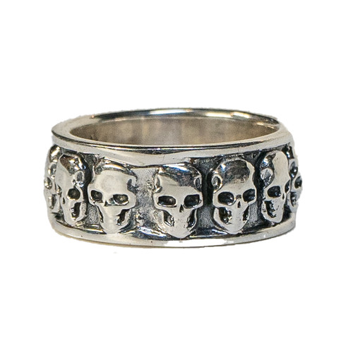 Skull ring 925 silver - ,