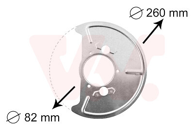 Splash panel brake disc for - panel,,