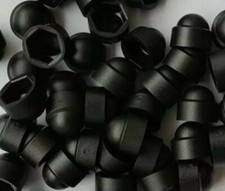 M8 13mm  Nut  Caps Protection  Covers   bolt protectors  caps Black   uk made 