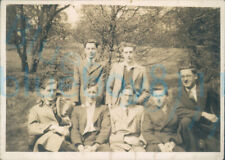 1940s youth Cycle tour Photo of lads near Lumb falls North Yorkshire 1946