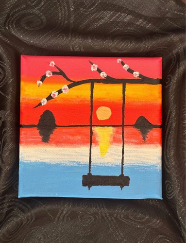 Swinging into the sunset - into, sunset”