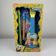 SpongeBob SquarePants 3 Piece Band Set - Recorder Ukulele Slide Whistle
