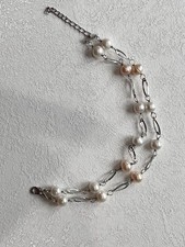 BEAVERBROOKS PEARL TWO BAND BRACELET - with Box  - WORN ONCE FOR A WEDDING