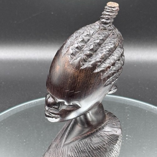Hand carved tribal - hand-carved, head