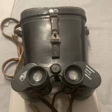 Carl Zeiss Dienstglas Binoculars 10x50 WWII WW2 Era + Original Leather Case