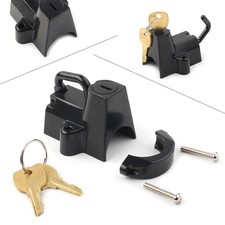 Black Motorcycle Helmet Lock
