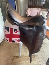 Lovatt And Ricketts English Leather Dressage Saddle Spring Tree 18 Used Brown