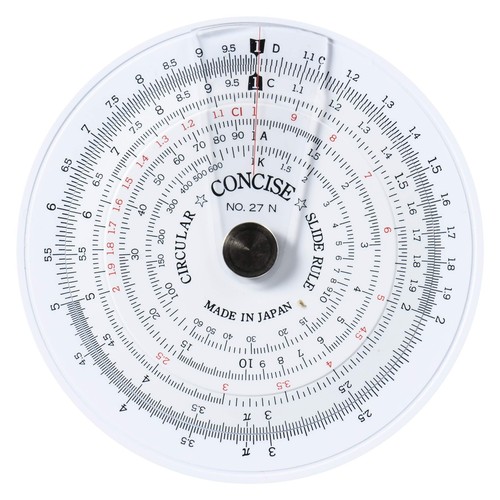 Concise circular slide rule - concise,