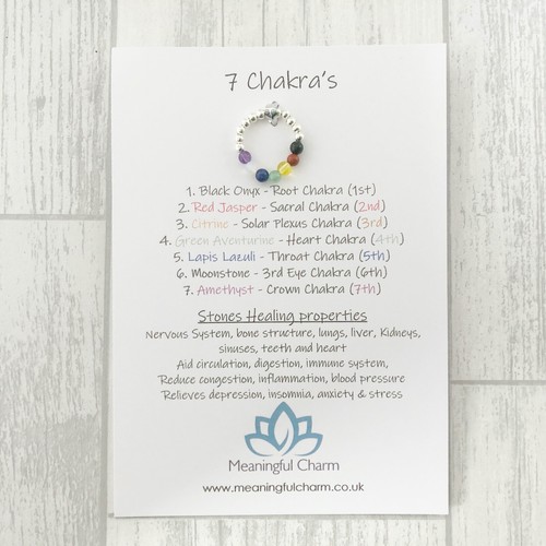 Chakra ring stretch silver - chakra,