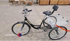 Raleigh Adult Tricycle with Basket, Light & Horn – Untested – Courier Only
