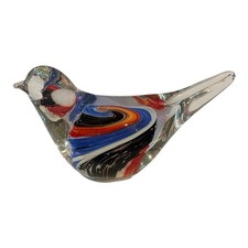 Murano Style Art Glass Bird